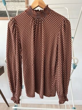 RW&CO. Rust Brown Viscose Blend Top